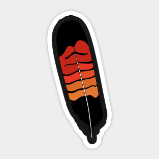 Red Tailed Black Cockatoo Feather Sticker